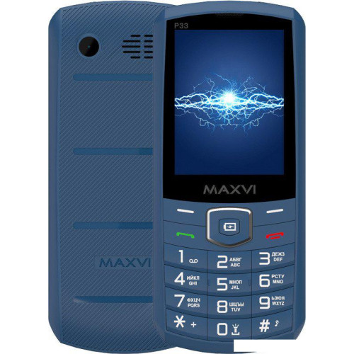 Телефон Maxvi P33 (синий)