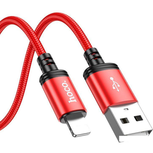 Кабель Hoco X89 USB Type-A - Lightning (1 м, красный)
