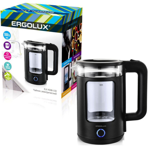 Электрический чайник Ergolux ELX-KG08-C02