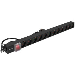 Блок розеток ExeGate ServerPro PDU-V120 Al-12S-EU2.5-SW