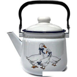Чайник без свистка Эмаль Гуси 01-2711н/4М