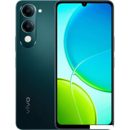 Телефон Vivo Y04 4GB/128GB международная версия (малахитовый черный)