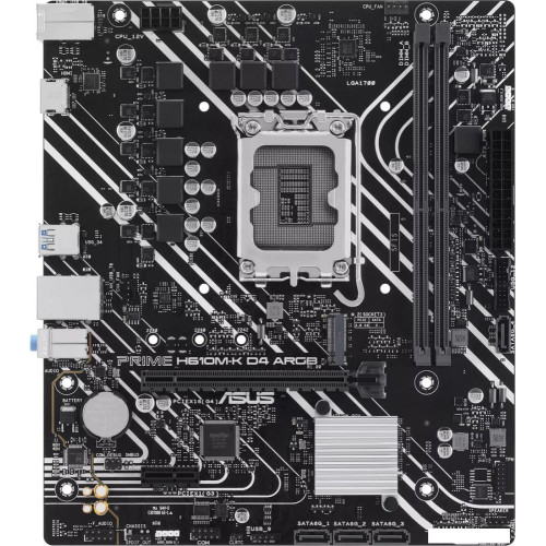 Материнская плата ASUS Prime H610M-K D4 ARGB