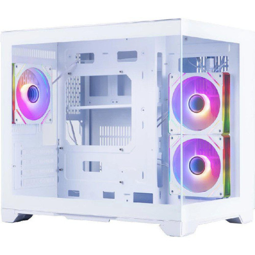 Корпус 1stPlayer Megaview MV6-TP ARGB (белый)