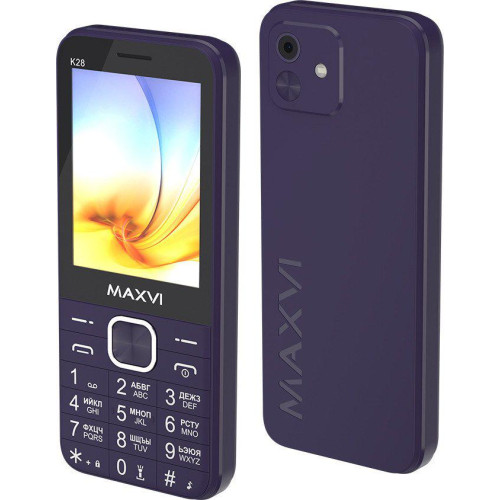Телефон Maxvi K28 (фиолетовый)