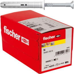 Дюбель-гвоздь Fischer N 6 x 80/50 S 48790 (100 шт)