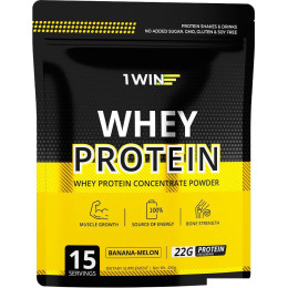Протеин сывороточный (концентрат) 1WIN Whey Protein (банан/дыня, 450г)
