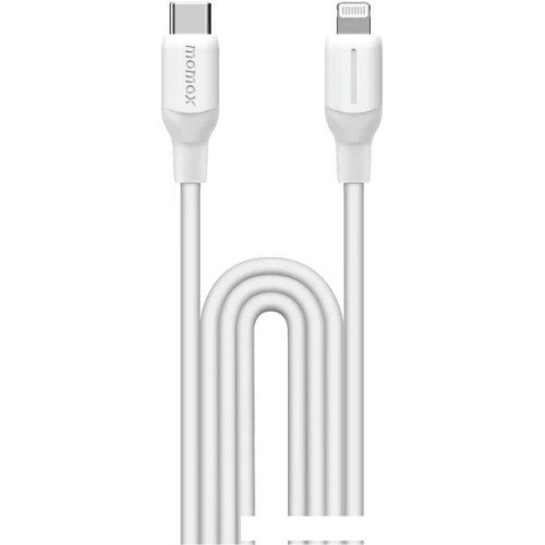 Кабель Momax DL53W1-Link Flow LC USB Type-C - Lightning (1.2 м, белый)