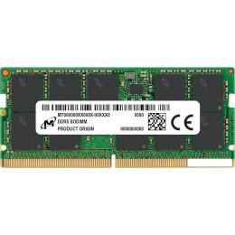 Оперативная память Micron 8ГБ DDR5 SODIMM 5600 МГц MTC4C10163S1SC56BD1