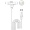 Кабель Momax DL56W 1-Link Flow Duo USB Type-C - Lightning/USB Type-C (1.5 м, белый)