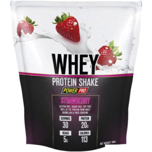 Протеин сывороточный (изолят) Power Pro Whey Shake PP982124 (900г, клубника)