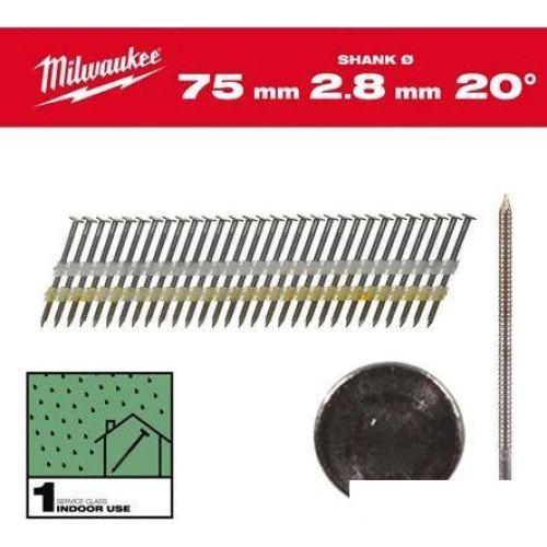 Гвозди для пистолета Milwaukee 4932492588 (2000 шт)