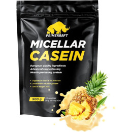 Казеин (мицеллярный) Prime Kraft Micellar Casein (900г, ананасовый йогурт)