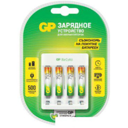 Аккумуляторы + зарядное GP E411/75AAAHCCS-2CR1