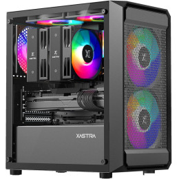 Корпус XASTRA A303M 3FRGB (черный)