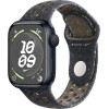 Умные часы Apple Watch Nike Series 9 41 мм (алюминиевый корпус, полуночный/полуночный, спортивный силиконовый ремешок S/M)