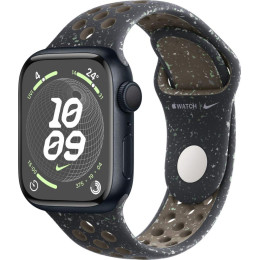 Умные часы Apple Watch Nike Series 9 41 мм (алюминиевый корпус, полуночный/полуночный, спортивный силиконовый ремешок S/M)