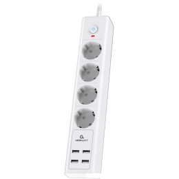 Сетевой фильтр Cablexpert Exnovo EXN-4-U4-W-2