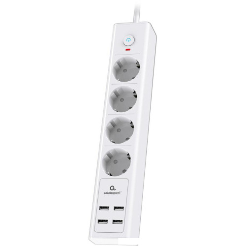 Сетевой фильтр Cablexpert Exnovo EXN-4-U4-W-2