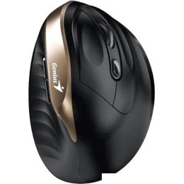 Вертикальная мышь Genius Ergo 8250S (черный/золотистый)