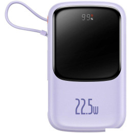 Внешний аккумулятор Baseus Qpow Pro Digital Display Fast Charge 22.5W 20000mAh (сиреневый)