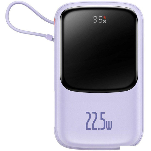 Внешний аккумулятор Baseus Qpow Pro Digital Display Fast Charge 22.5W 20000mAh (сиреневый)