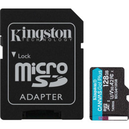 Карта памяти Kingston Canvas Go! microSDXC 128GB SDCG4/128GB (с адаптером)