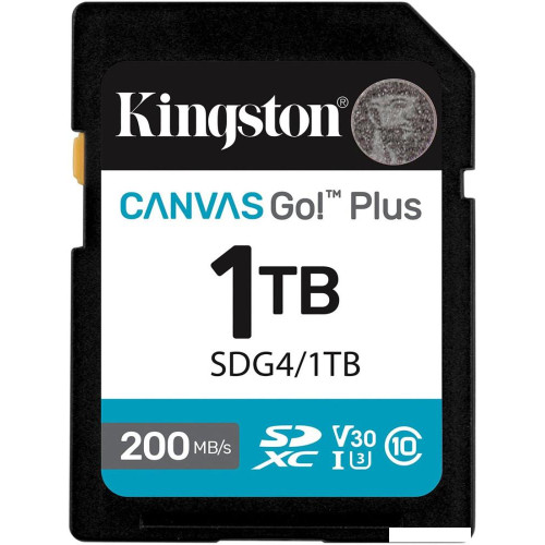 Карта памяти Kingston Canvas Go! Plus SDXC 1TB SDG4/1TB