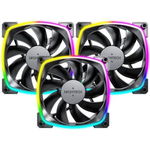 Комплект вентиляторов для корпуса Montech AX120 PWM 3 IN 1 (черный)