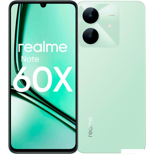 Телефон Realme Note 60x RMX3938 4GB/128GB (зеленый)