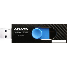 USB Flash A-Data UV320 32GB (черный/голубой)