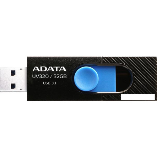 USB Flash A-Data UV320 32GB (черный/голубой)