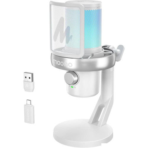 Проводной микрофон Maono DM40 Pro (белый)