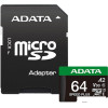 Карта памяти ADATA SPEED PLUS microSDXC 64GB UD64GUI3V30A2SP-RA1 (с адаптером)