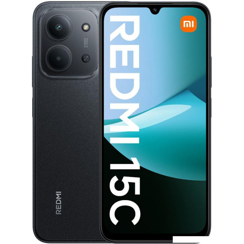 Телефон Xiaomi Redmi 15C 4G 8GB/256GB европейская версия (черный)