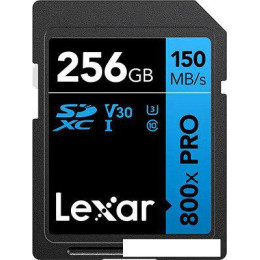 Карта памяти Lexar High-Performance 800x Pro SDXC LSD0800P256G-BNNNG 256GB