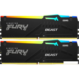 Оперативная память Kingston FURY Beast RGB 2x32ГБ DDR5 6000 МГц KF560C36BBE2AK2-64