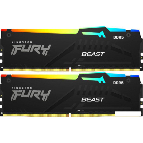 Оперативная память Kingston FURY Beast RGB 2x32ГБ DDR5 6000 МГц KF560C36BBE2AK2-64