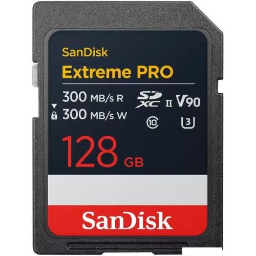 Карта памяти SanDisk Extreme PRO SDXC SDSDXDM-128G-GN4IN 128GB