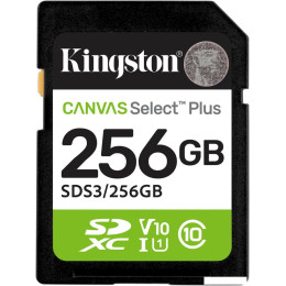 Карта памяти Kingston Canvas Select Plus SDXC 256GB SDS3/256GB