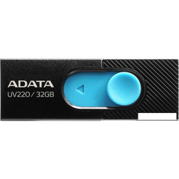 USB Flash A-Data UV220 32GB (черный/голубой)
