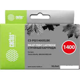 Картридж CACTUS CS-PGI1400XLBK (аналог Canon PGI-1400XL BK)