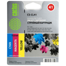 Картридж CACTUS CS-CL41 (аналог Canon CL-41 Color)