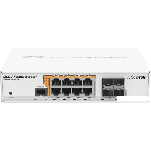 Коммутатор Mikrotik CRS112-8P-4S-IN