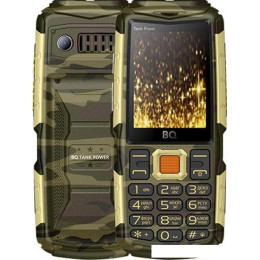 Мобильный телефон BQ-Mobile BQ-2430 Tank Power (камуфляж/золотистый)