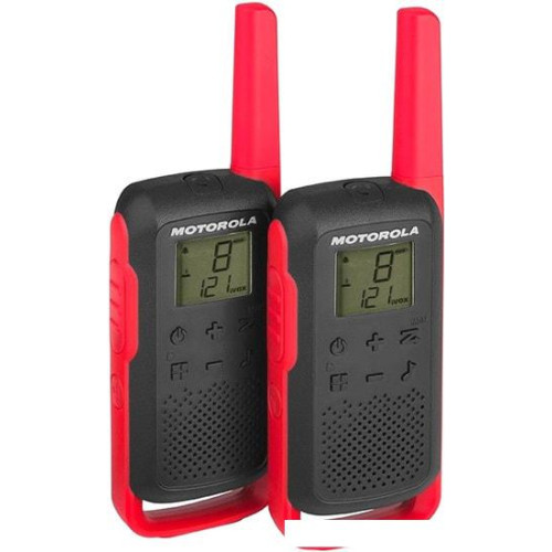 Портативная радиостанция Motorola T62 Walkie-talkie (черный/красный)