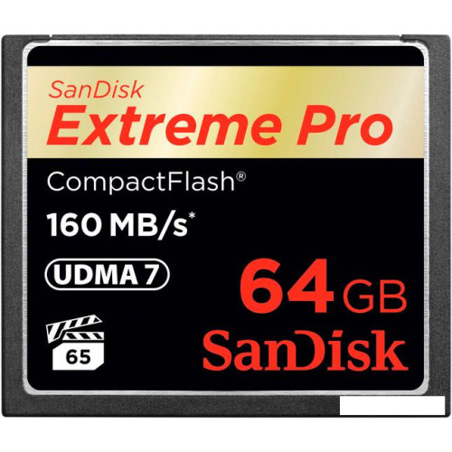 Карта памяти SanDisk Extreme Pro CompactFlash 64GB (SDCFXPS-064G-X46)