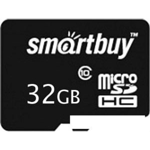 Карта памяти Smart Buy microSDHC (Class 10) 32GB (SB32GBSDCL10-00)