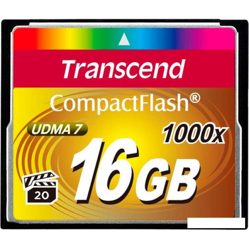 Карта памяти Transcend 1000x CompactFlash Ultimate 16GB (TS16GCF1000)