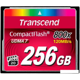 Карта памяти Transcend 800x CompactFlash Premium 256GB (TS256GCF800)
